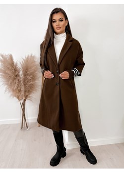 płaszcz tarra brązowy one size ze sklepu UBRA w kategorii Płaszcze damskie - zdjęcie 166451002