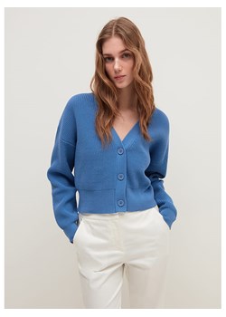STEFANEL Kardigan w kolorze niebieskim ze sklepu Limango Polska w kategorii Swetry damskie - zdjęcie 166452074
