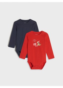 Sinsay - Body 2 pack - czerwony ze sklepu Sinsay w kategorii Body niemowlęce - zdjęcie 166455003