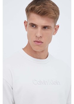 Calvin Klein Performance bluza treningowa Essentials kolor szary z nadrukiem ze sklepu ANSWEAR.com w kategorii Bluzy męskie - zdjęcie 166455804