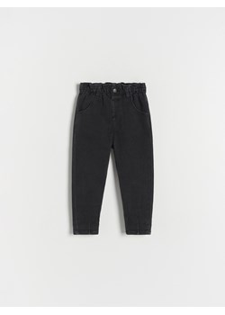 Reserved - Ocieplane jeansy baggy - czarny ze sklepu Reserved w kategorii Spodnie i półśpiochy - zdjęcie 166456004