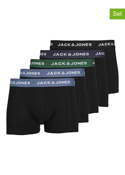 Jack &amp; Jones Bokserki (5 par) w kolorze czarnym ze sklepu Limango Polska w kategorii Majtki męskie - zdjęcie 166458304