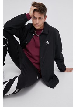 adidas Originals Kurtka Coach Jacket męska kolor czarny przejściowa oversize H09129 ze sklepu PRM w kategorii Kurtki męskie - zdjęcie 166462303