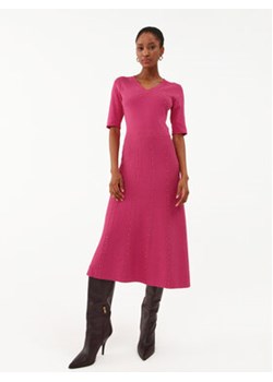 Fracomina Sukienka dzianinowa FS23WD5011K41001 Różowy Regular Fit ze sklepu MODIVO w kategorii Sukienki - zdjęcie 166471014