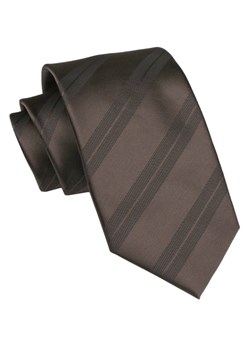 Angelo di Monti - Krawat Męski - Brązowy w Paski KRADM2081 ze sklepu JegoSzafa.pl w kategorii Krawaty - zdjęcie 166472533