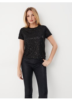Mohito - Czarna cekinowa bluzka - Czarny ze sklepu Mohito w kategorii Bluzki damskie - zdjęcie 166473702