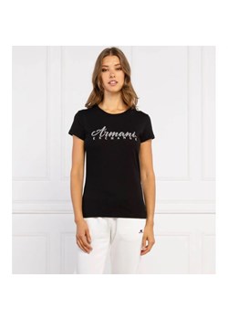 Armani Exchange T-shirt | Regular Fit ze sklepu Gomez Fashion Store w kategorii Bluzki damskie - zdjęcie 166481342