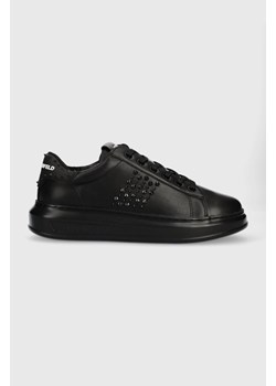 Karl Lagerfeld sneakersy skórzane KAPRI MENS kolor czarny KL52574 ze sklepu ANSWEAR.com w kategorii Buty sportowe męskie - zdjęcie 166485611