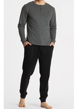 Bawełniana piżama męska NMP-360/01, Kolor jasny khaki, Rozmiar 2XL, ATLANTIC ze sklepu Intymna w kategorii Piżamy męskie - zdjęcie 166487093