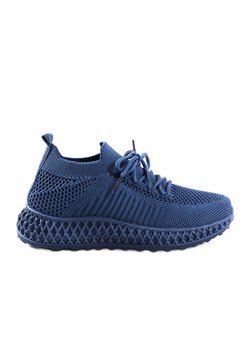 Niebieskie dziecięce sneakersy Huntz ze sklepu ButyModne.pl w kategorii Buty sportowe dziecięce - zdjęcie 166494762