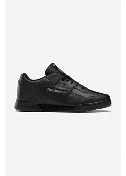 Reebok Classic sneakersy skórzane Workout Plus kolor czarny HP5910-CZARNY ze sklepu ANSWEAR.com w kategorii Buty sportowe męskie - zdjęcie 166498622