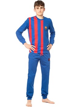 FC Barcelona bawełniana piżama męska 232012, Kolor niebieski, Rozmiar L, FC Barcelona ze sklepu Intymna w kategorii Piżamy męskie - zdjęcie 166499690