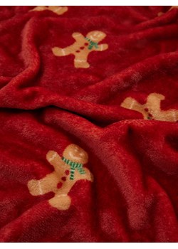 Reserved - Koc ze świątecznym wzorem - intenstywna czerwień ze sklepu Reserved w kategorii Koce i pledy - zdjęcie 166503374
