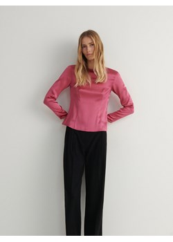 Reserved - Jedwabna bluzka - różowy ze sklepu Reserved w kategorii Bluzki damskie - zdjęcie 166503524