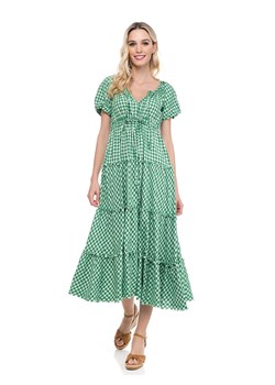Tantra Sukienka w kolorze zielonym ze wzorem ze sklepu Limango Polska w kategorii Sukienki - zdjęcie 166505384
