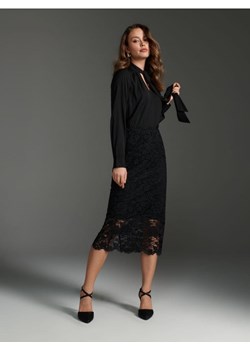 Sinsay - Spódnica midi koronkowa - czarny ze sklepu Sinsay w kategorii Spódnice - zdjęcie 166508050