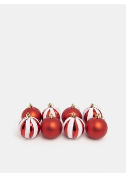 Sinsay - Bombki 8 pack - czerwony ze sklepu Sinsay w kategorii Dekoracje świąteczne - zdjęcie 166508243