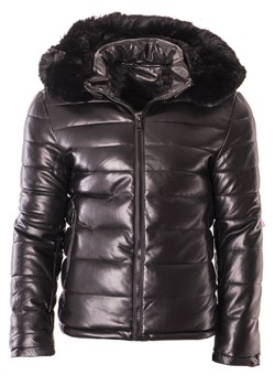Zimowa kurtka skórzana 11z8070 czarna ze sklepu Risardi w kategorii Kurtki męskie - zdjęcie 166514783