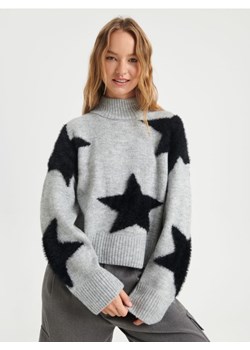 Sinsay - Sweter ze stójką - szary ze sklepu Sinsay w kategorii Swetry damskie - zdjęcie 166535963