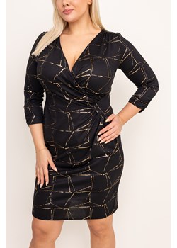 Czarno-złota Sukienka BELLUI ze sklepu TONO w kategorii Sukienki - zdjęcie 166541002