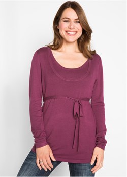 Sweter ciążowy i do karmienia ze sklepu bonprix w kategorii Swetry ciążowe - zdjęcie 166546700