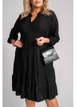 Czarna Sukienka błyszcząca KORTIGO ze sklepu TONO w kategorii Sukienki - zdjęcie 166602962