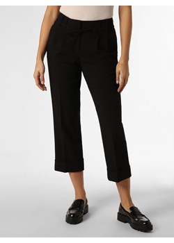 Opus Spodnie Kobiety Sztuczne włókno czarny jednolity ze sklepu vangraaf w kategorii Spodnie damskie - zdjęcie 166604880