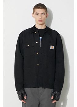 Carhartt WIP kurtka jeansowa Michigan Coat męska kolor czarny przejściowa I031519.0 ze sklepu PRM w kategorii Kurtki męskie - zdjęcie 166607571