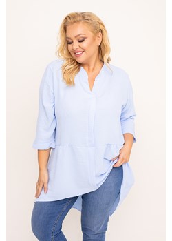 Błękitna Koszula AGILE ze sklepu TONO w kategorii Koszule damskie - zdjęcie 166615621