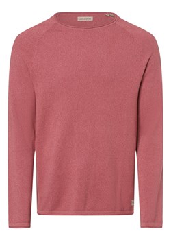 Jack & Jones Sweter męski Mężczyźni Bawełna drzewo różane jednolity ze sklepu vangraaf w kategorii Swetry męskie - zdjęcie 166618450