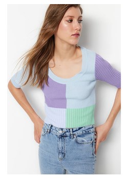trendyol Sweter w kolorze błękitno-fioletowym ze sklepu Limango Polska w kategorii Swetry damskie - zdjęcie 166620823