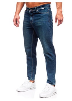 Granatowe spodnie jeansowe męskie regular fit Denley GT25 ze sklepu Denley w kategorii Jeansy męskie - zdjęcie 166621362