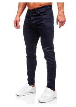 Granatowe spodnie jeansowe męskie regular fit Denley 5372 ze sklepu Denley w kategorii Jeansy męskie - zdjęcie 166621371