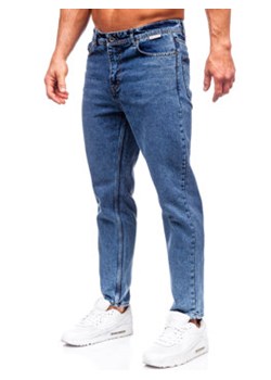 Granatowe spodnie jeansowe męskie regular fit Denley GT24 ze sklepu Denley w kategorii Jeansy męskie - zdjęcie 166621374