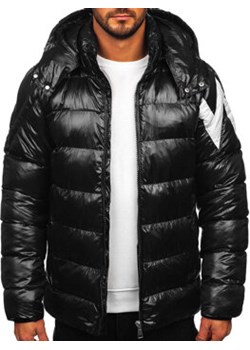 Czarna pikowana kurtka męska zimowa Denley 9981 ze sklepu Denley w kategorii Kurtki męskie - zdjęcie 166621401