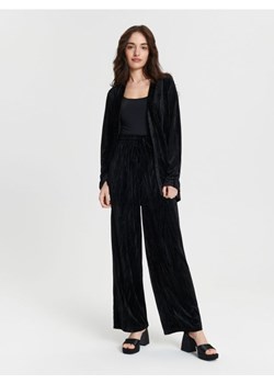 Sinsay - Spodnie materiałowe high waist - czarny ze sklepu Sinsay w kategorii Spodnie damskie - zdjęcie 166622194