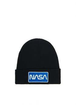 Cropp - Czarna czapka NASA - czarny ze sklepu Cropp w kategorii Czapki zimowe męskie - zdjęcie 166624341