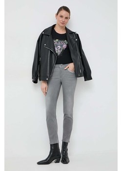 Liu Jo jeansy damskie kolor szary ze sklepu ANSWEAR.com w kategorii Jeansy damskie - zdjęcie 166625244