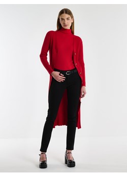 Kardigan damski długi czerwony Neka 603 ze sklepu Big Star w kategorii Swetry damskie - zdjęcie 166630661