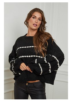 Plume Sweter &quot;Clovis&quot; w kolorze czarno-białym ze sklepu Limango Polska w kategorii Swetry damskie - zdjęcie 166631441