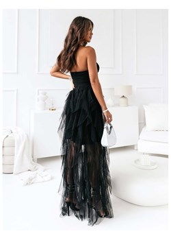 Gorsetowa sukienka z tiulowym dołem SADIE - czarna ze sklepu magmac.pl w kategorii Sukienki - zdjęcie 166636993