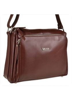 Modna skórzana torebka vezze w rozmiarze l koniak ze sklepu melon.pl w kategorii Torby Shopper bag - zdjęcie 166637173