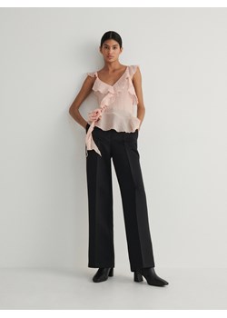 Reserved - Spodnie z kantem - czarny ze sklepu Reserved w kategorii Spodnie damskie - zdjęcie 166641530