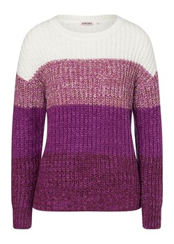 Timezone Sweter w kolorze fioletowo-białym ze sklepu Limango Polska w kategorii Swetry damskie - zdjęcie 166642754