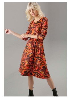 Aniston Sukienka w kolorze pomarańczowo-czarnym ze sklepu Limango Polska w kategorii Sukienki - zdjęcie 166648533