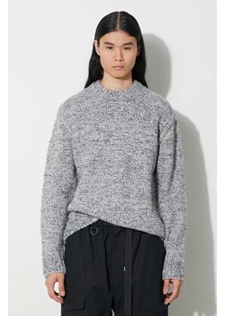 Samsoe Samsoe sweter wełniany kolor szary ciepły ze sklepu PRM w kategorii Swetry męskie - zdjęcie 166652712