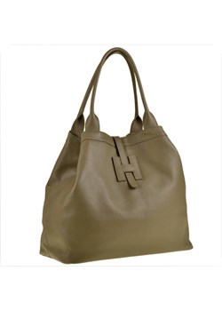 Torebka shopper taupe brązowa pojemna skórzana xl ze sklepu melon.pl w kategorii Torby Shopper bag - zdjęcie 166656134