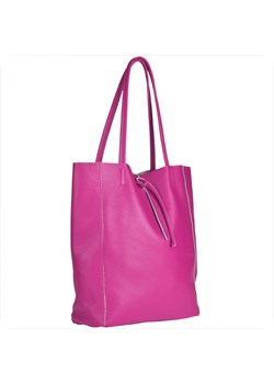 Torebka skórzana lekka shopper fuksja ze sklepu melon.pl w kategorii Torby Shopper bag - zdjęcie 166657630