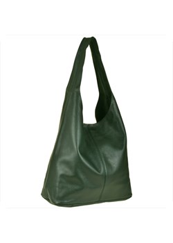 Torebka worek skórzana zielona shopper ze sklepu melon.pl w kategorii Torby Shopper bag - zdjęcie 166657811