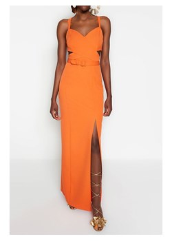 trendyol Sukienka w kolorze pomarańczowym ze sklepu Limango Polska w kategorii Sukienki - zdjęcie 166666223